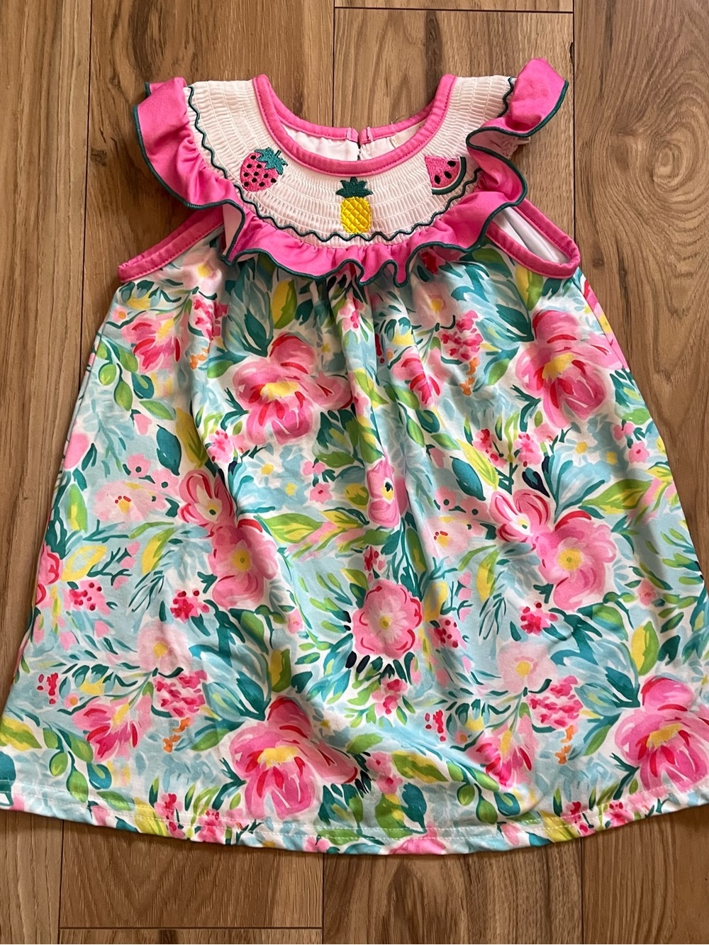 Floral Ruffle Tank Dress